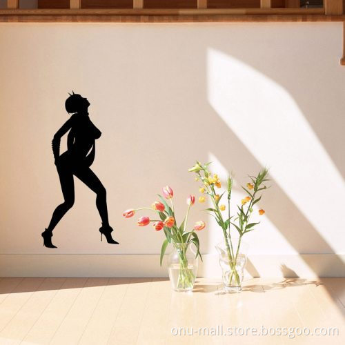60cm x 29cm Wall Decor Sexy Woman Outline Removable Wall Sticker